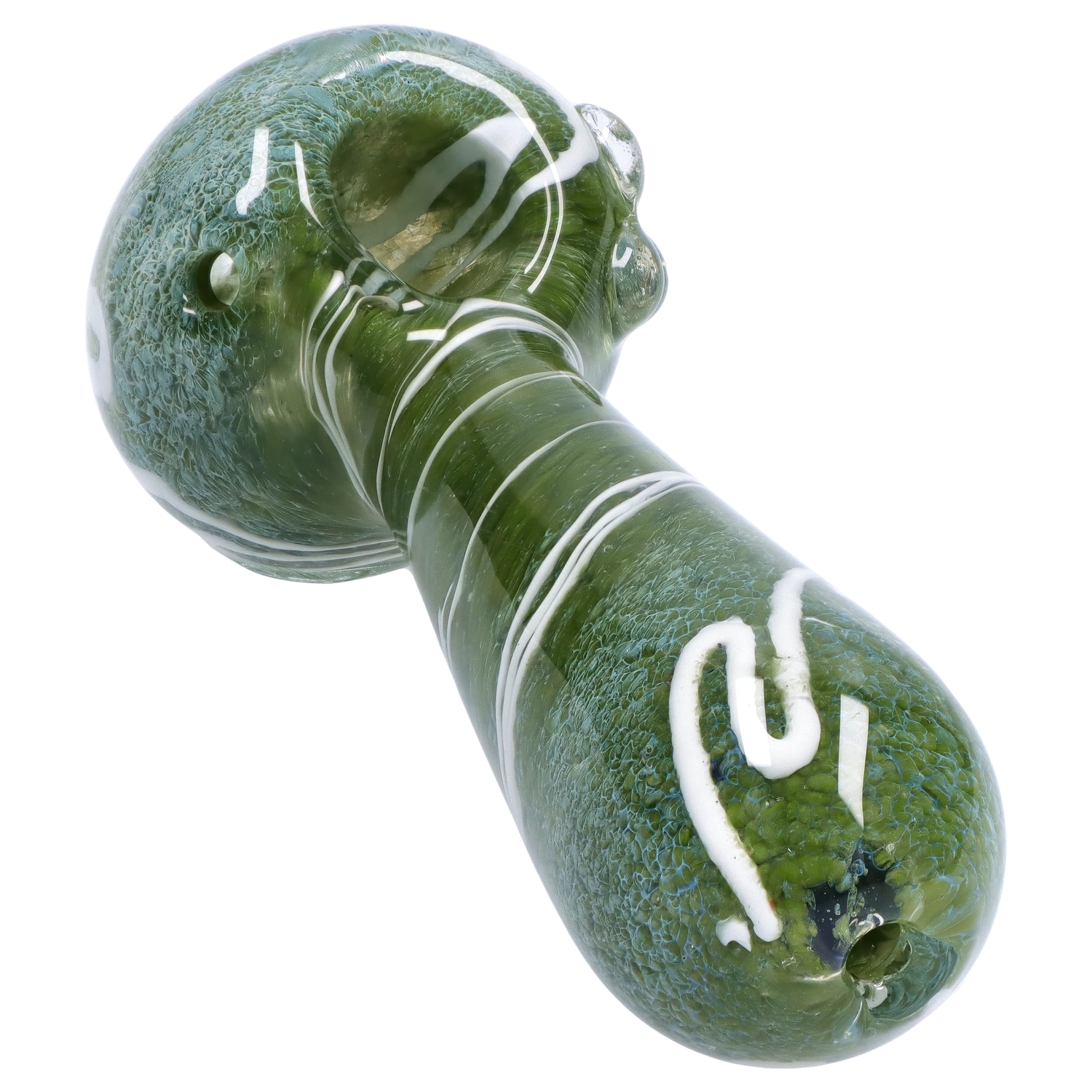 GC Fancy Frit with Streak Spoon Pipe