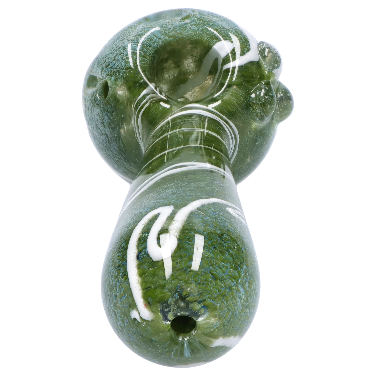GC Fancy Frit with Streak Spoon Pipe