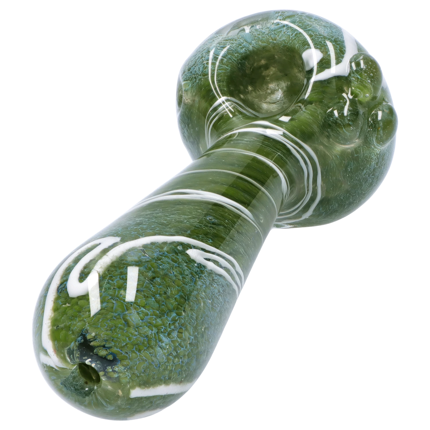 GC Fancy Frit with Streak Spoon Pipe