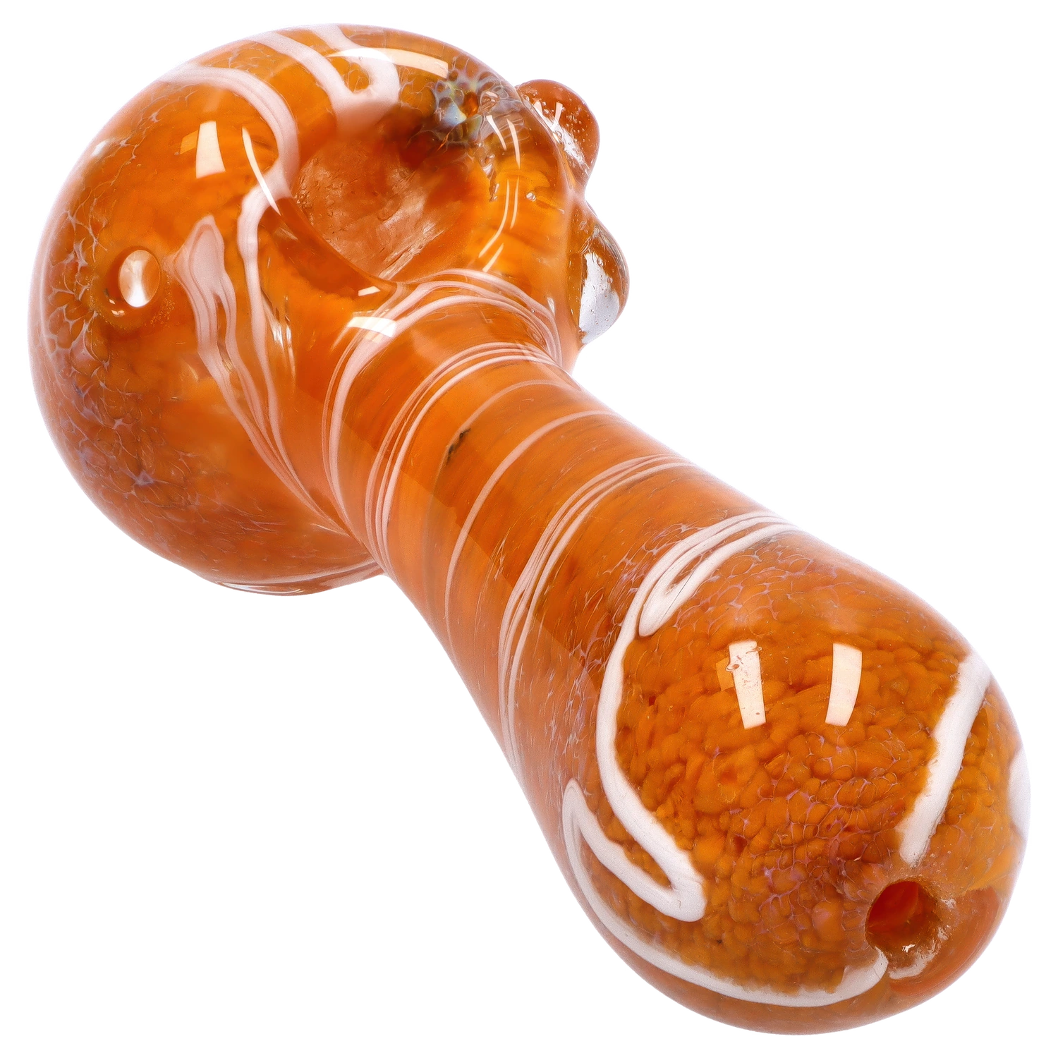 GC Fancy Frit with Streak Spoon Pipe