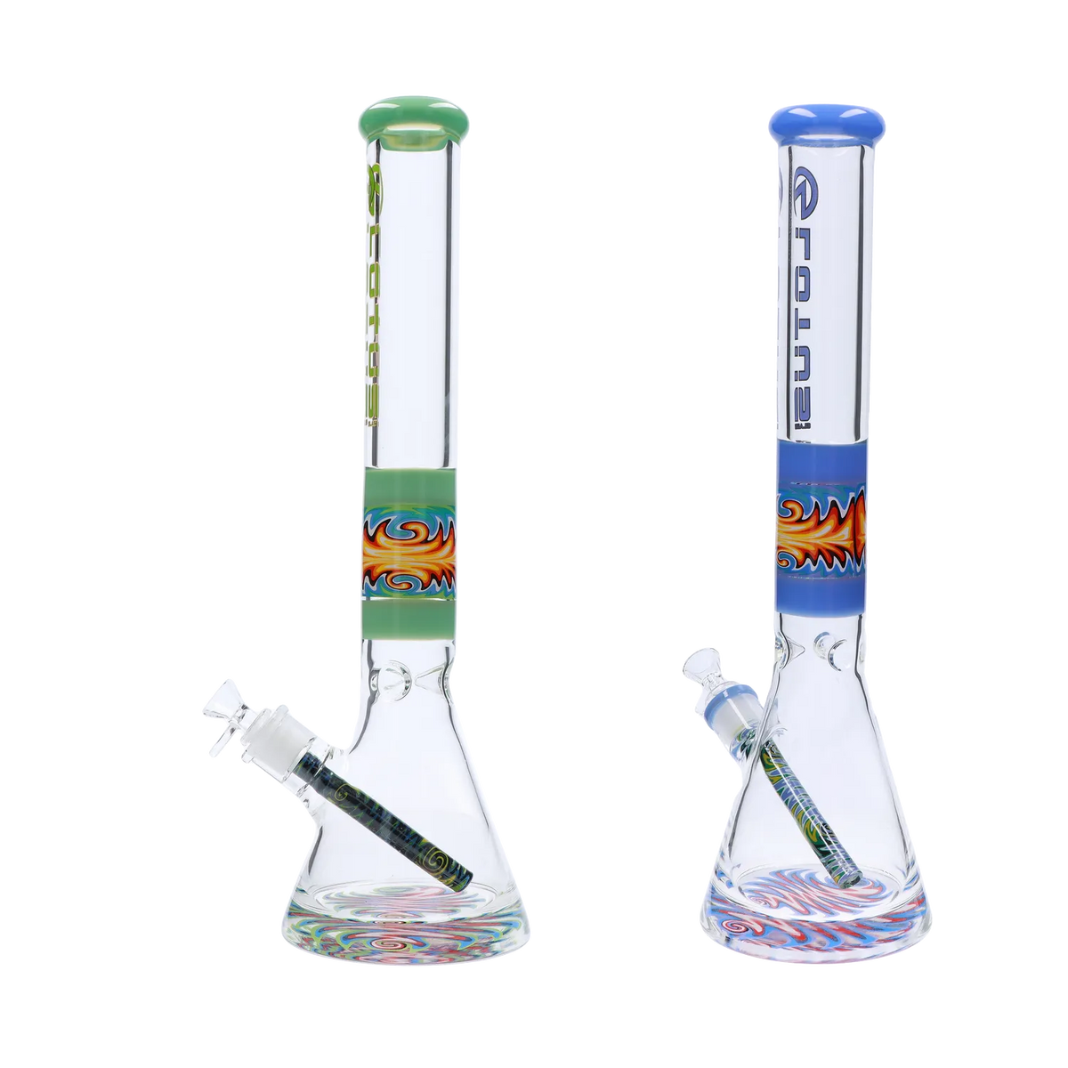 Lotus 9mm Wig Wag Bong - 18 in.