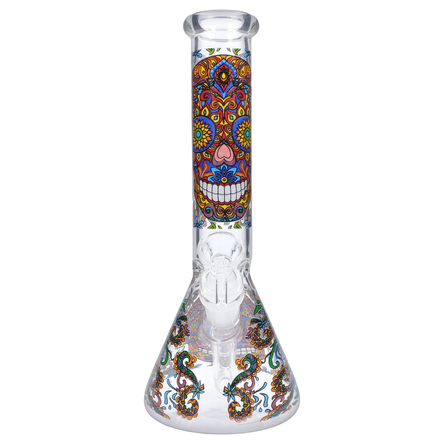 GC Sugar Skull Beaker Bong - 10 in.