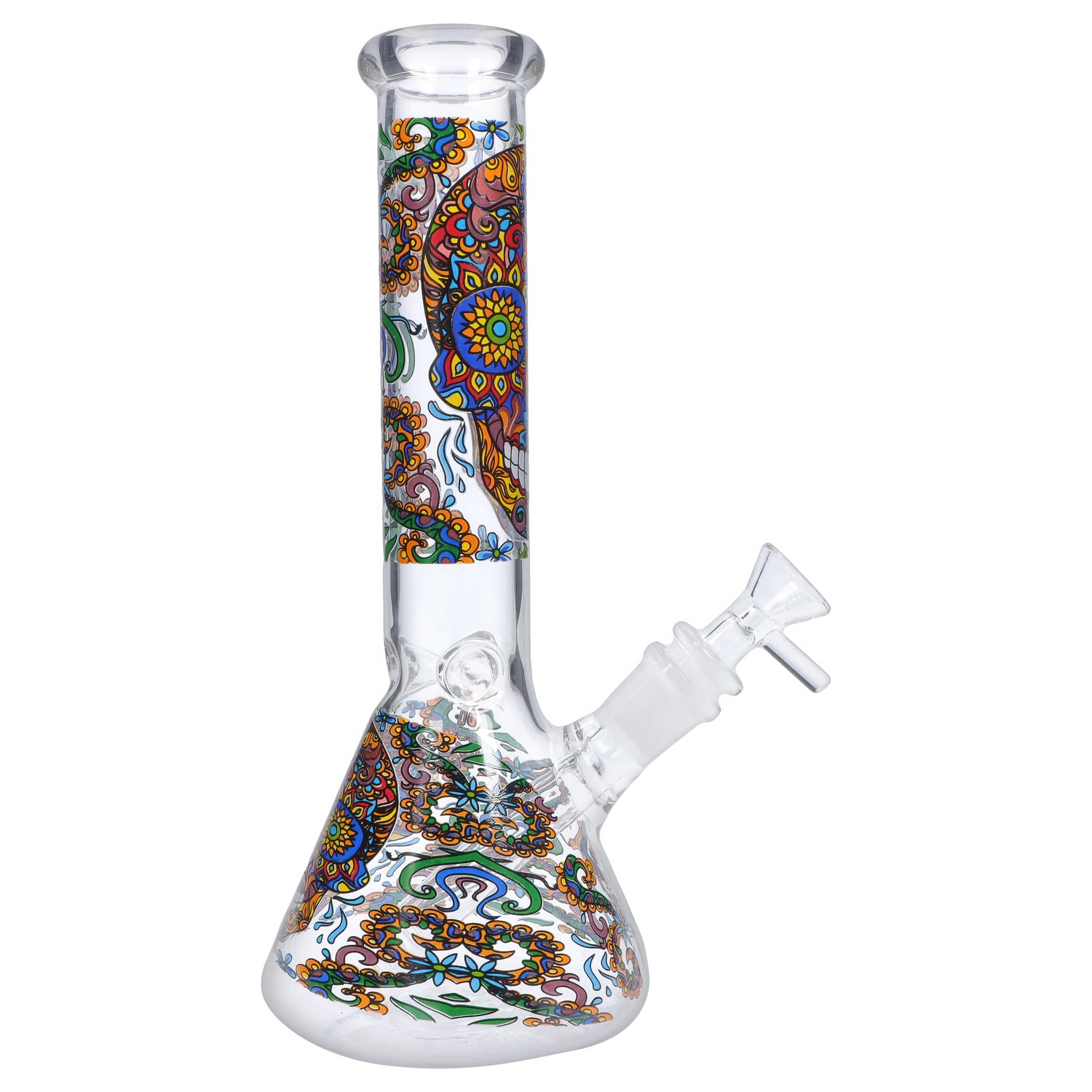 GC Sugar Skull Beaker Bong - 10 in.