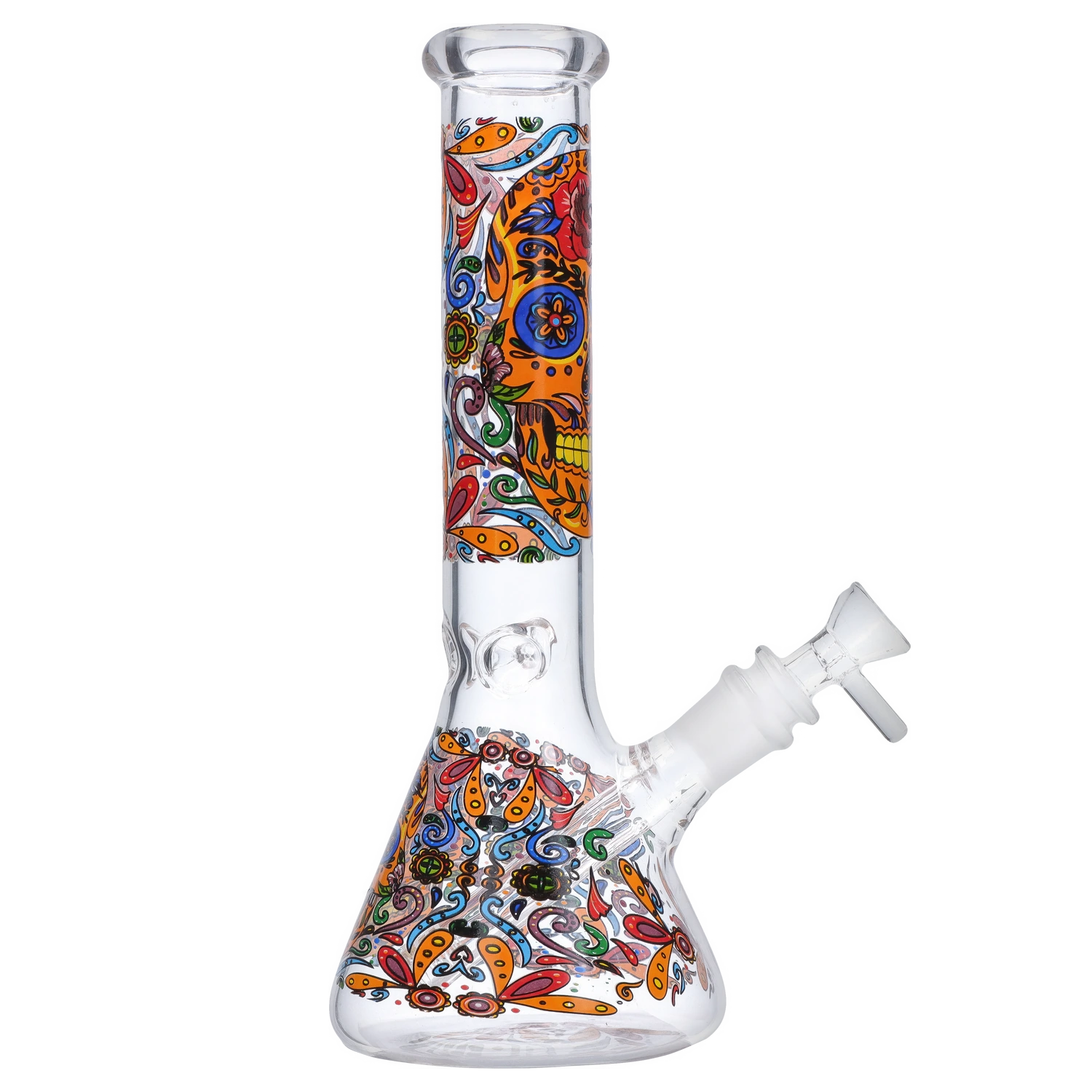 GC Sugar Skull Beaker Bong - 10 in.