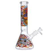 GC Sugar Skull Beaker Bong - 10 in.