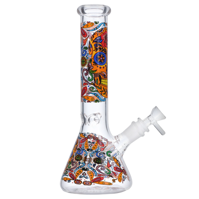 GC Sugar Skull Beaker Bong - 10 in.