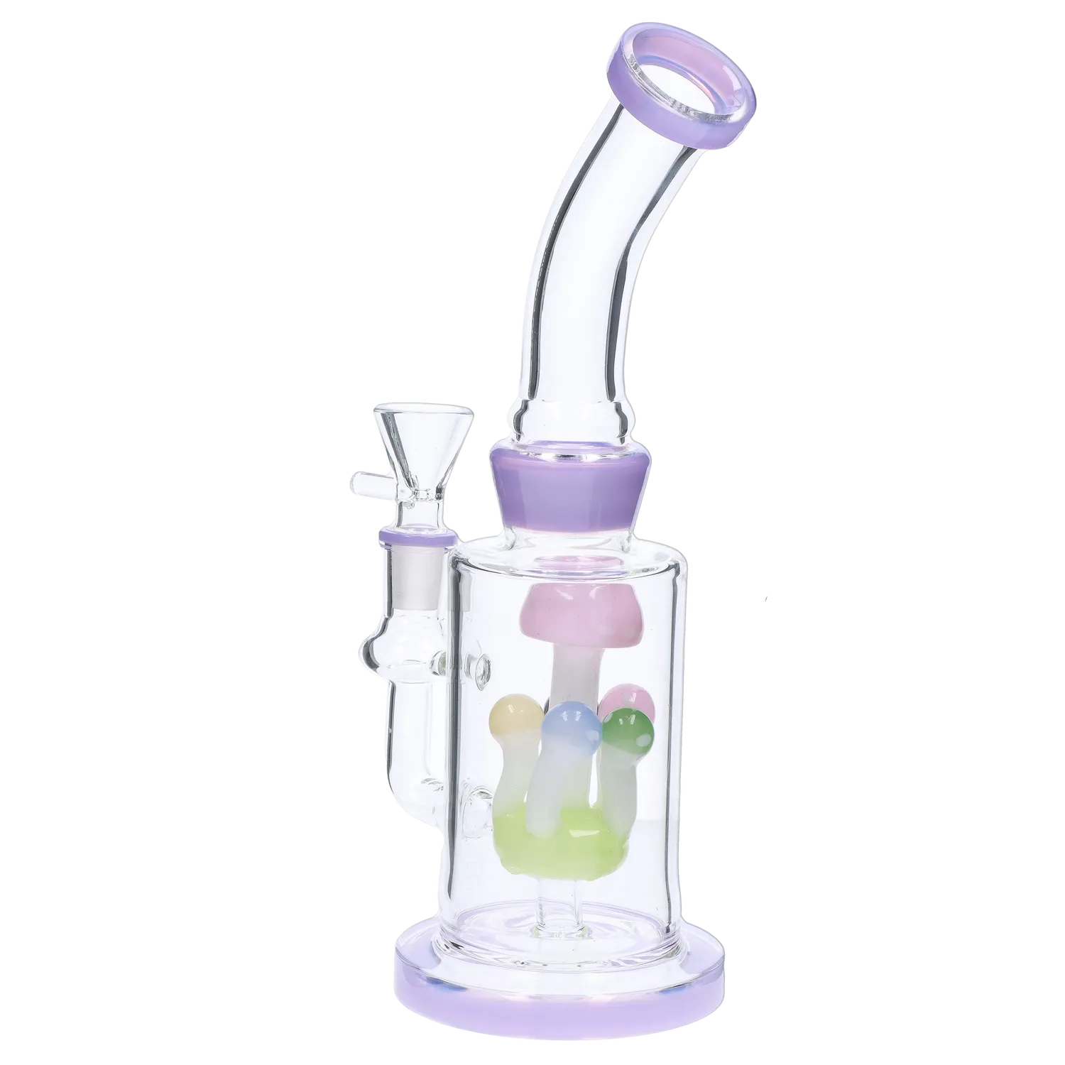 GC Multi-Mushroom Perc Water Pipe - 9 in.