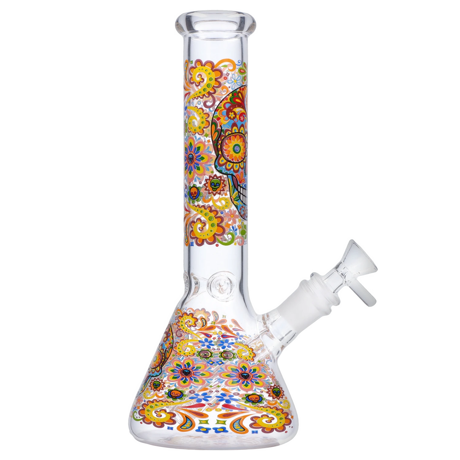 GC Sugar Skull Beaker Bong - 10 in.