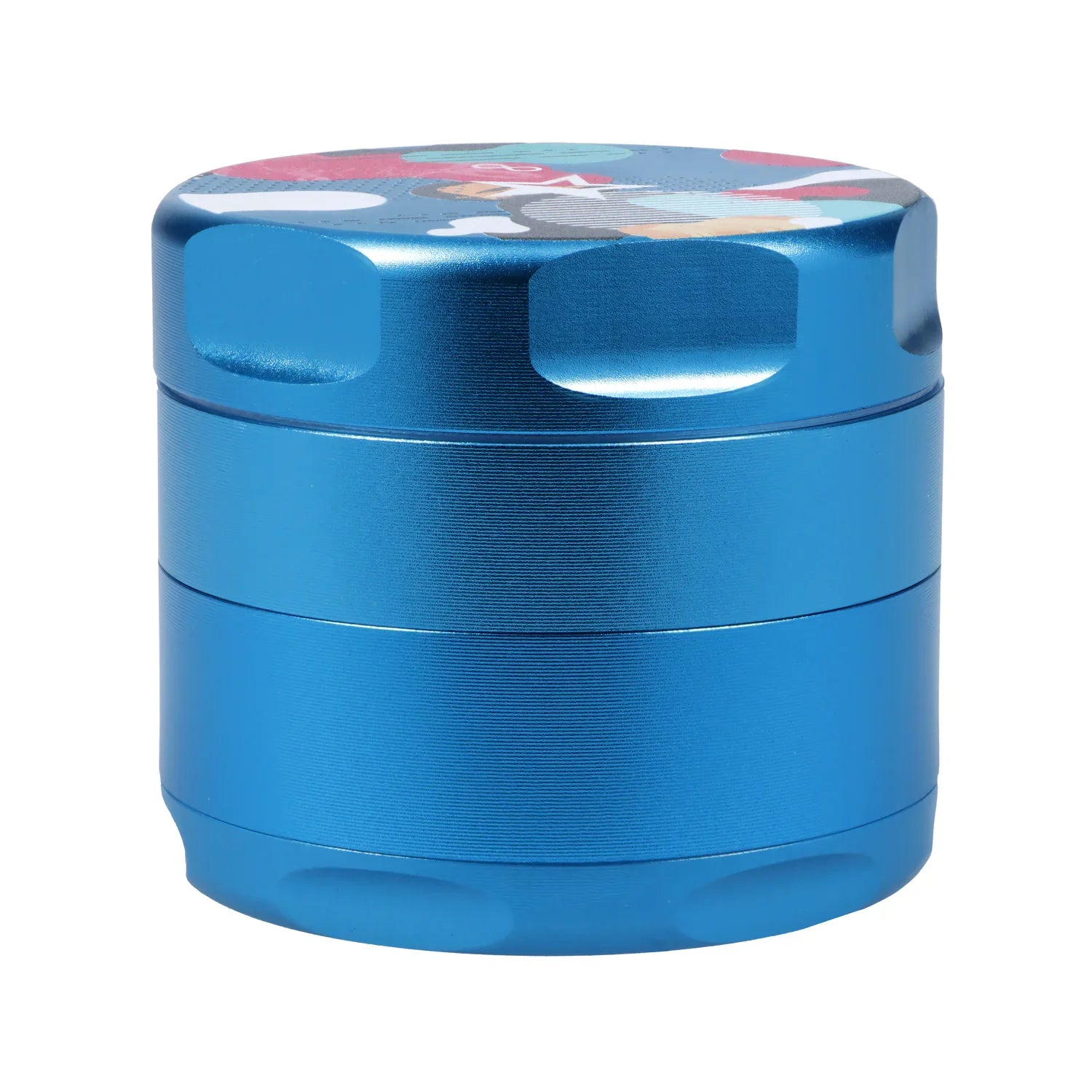 Famous Design-Aquarius Aluminum 3 Stage Grinder-Aqua