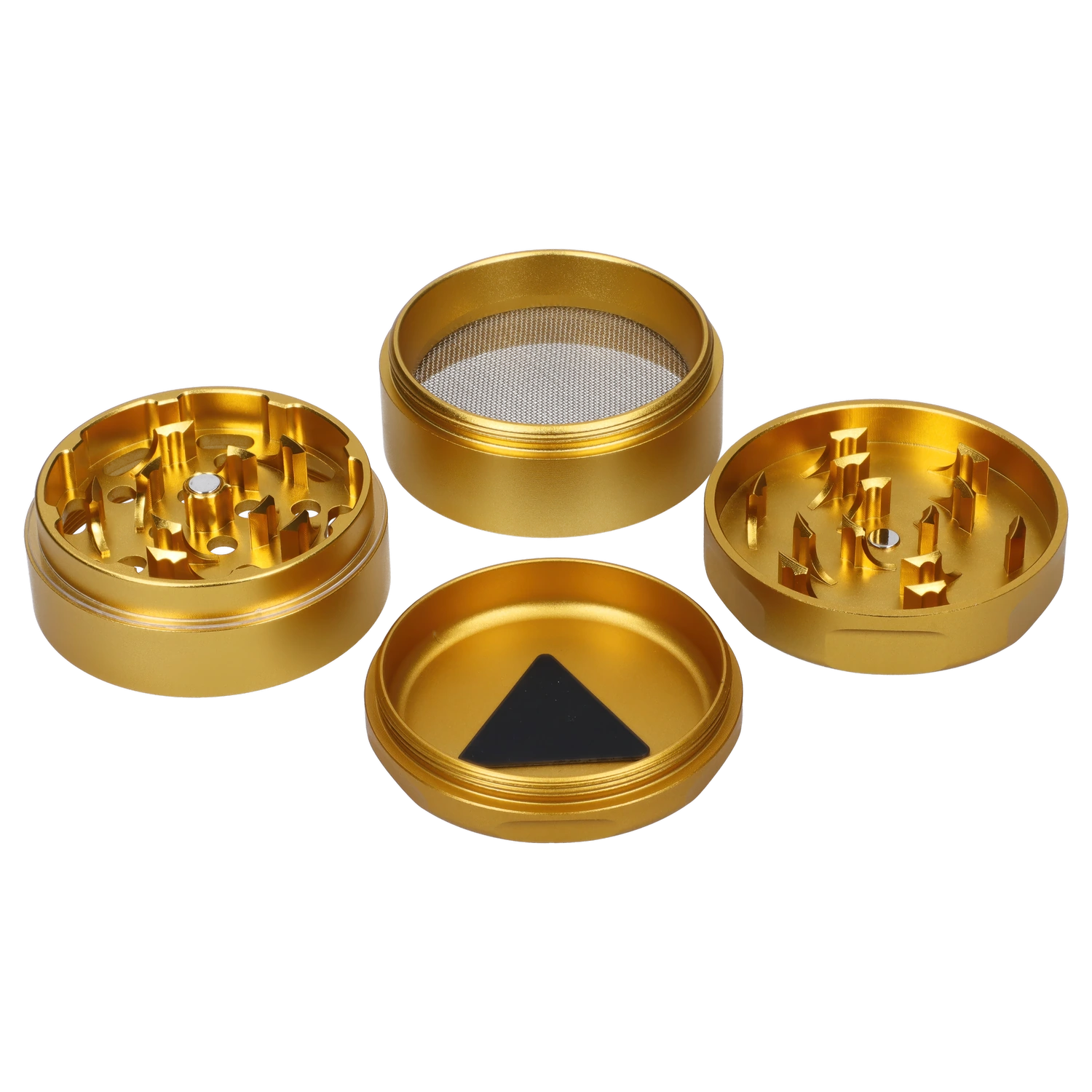 Famous Design-Surrender Aluminum 3 Stage Grinder-Gold