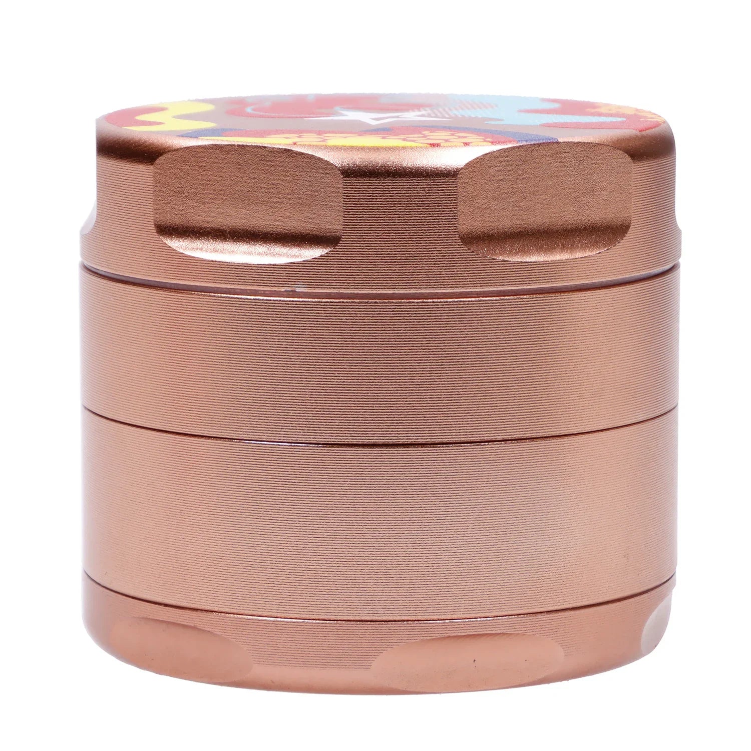 Famous Design-Papaya Aluminum 3 Stage Grinder-Rose Gold