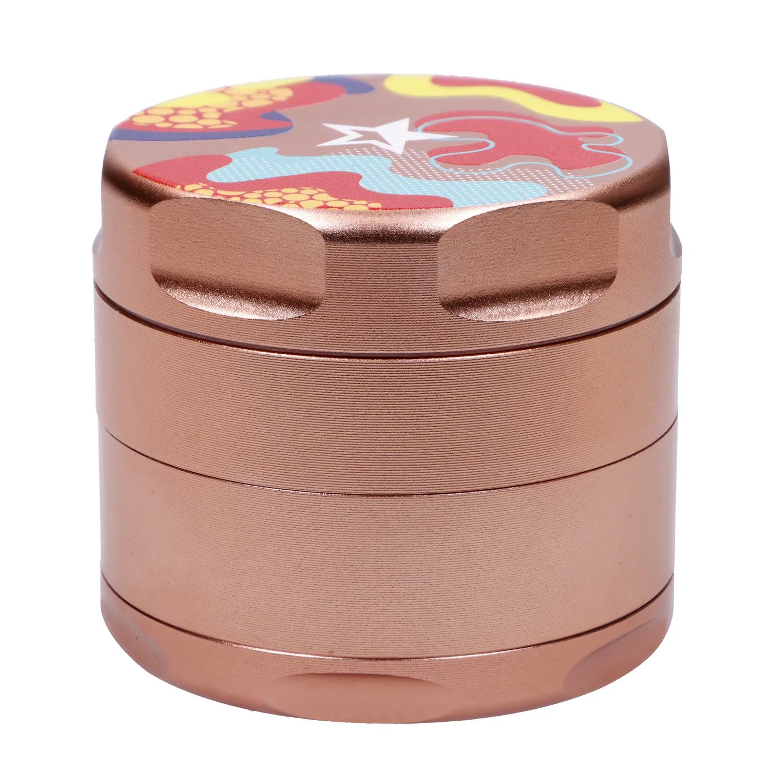 Famous Design-Papaya Aluminum 3 Stage Grinder-Rose Gold
