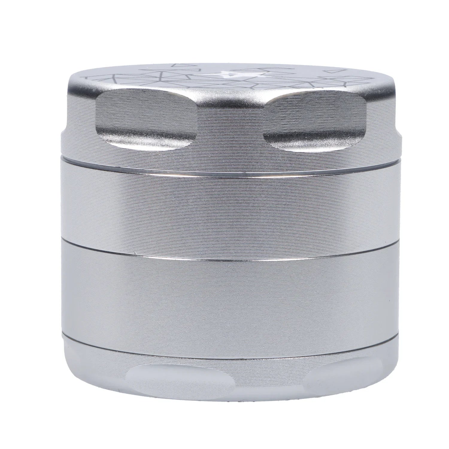 Famous Design-Space Aluminum 3 Stage Grinder-Silver