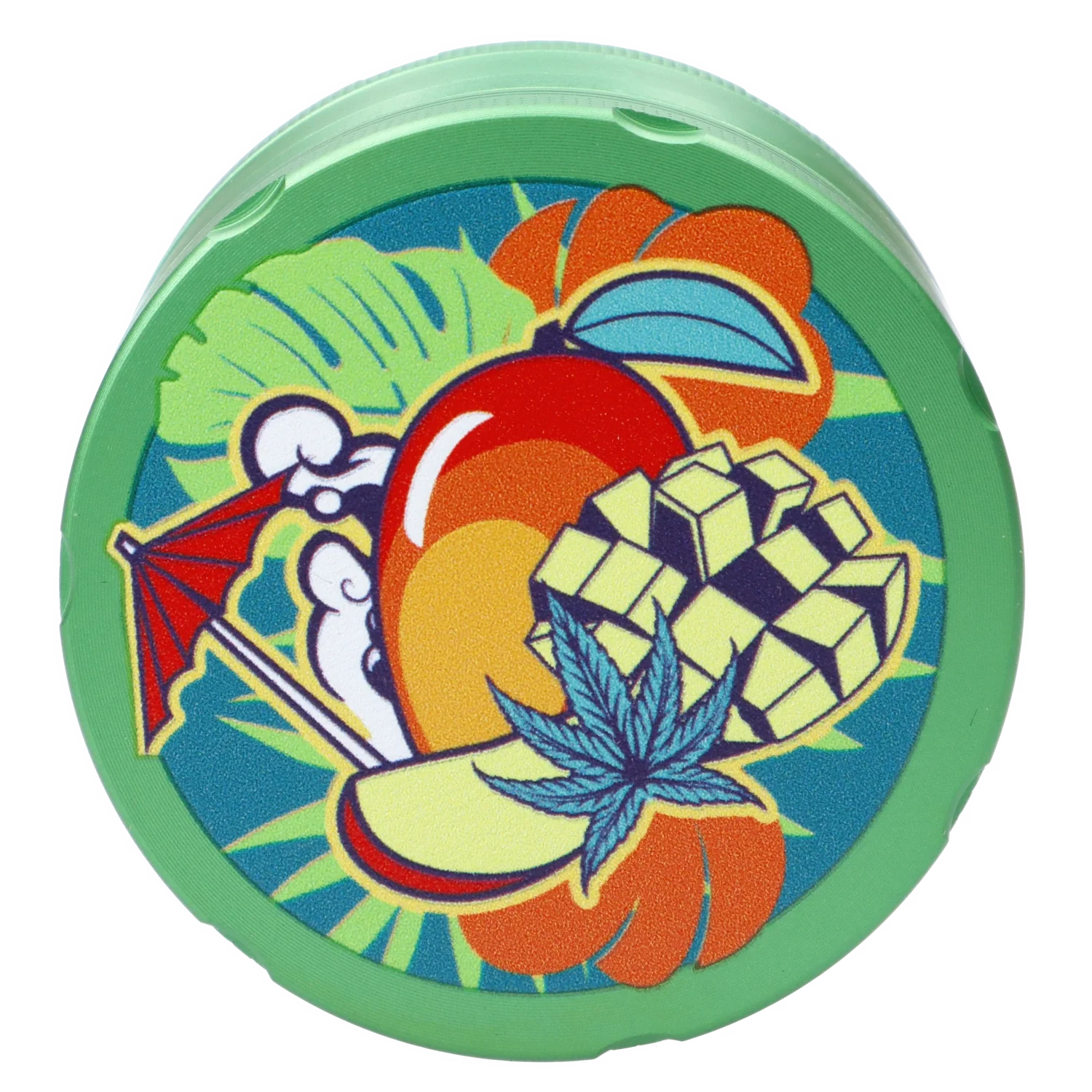 Cabana Cannabis Co. 3-Stage Grinder Parasol Green