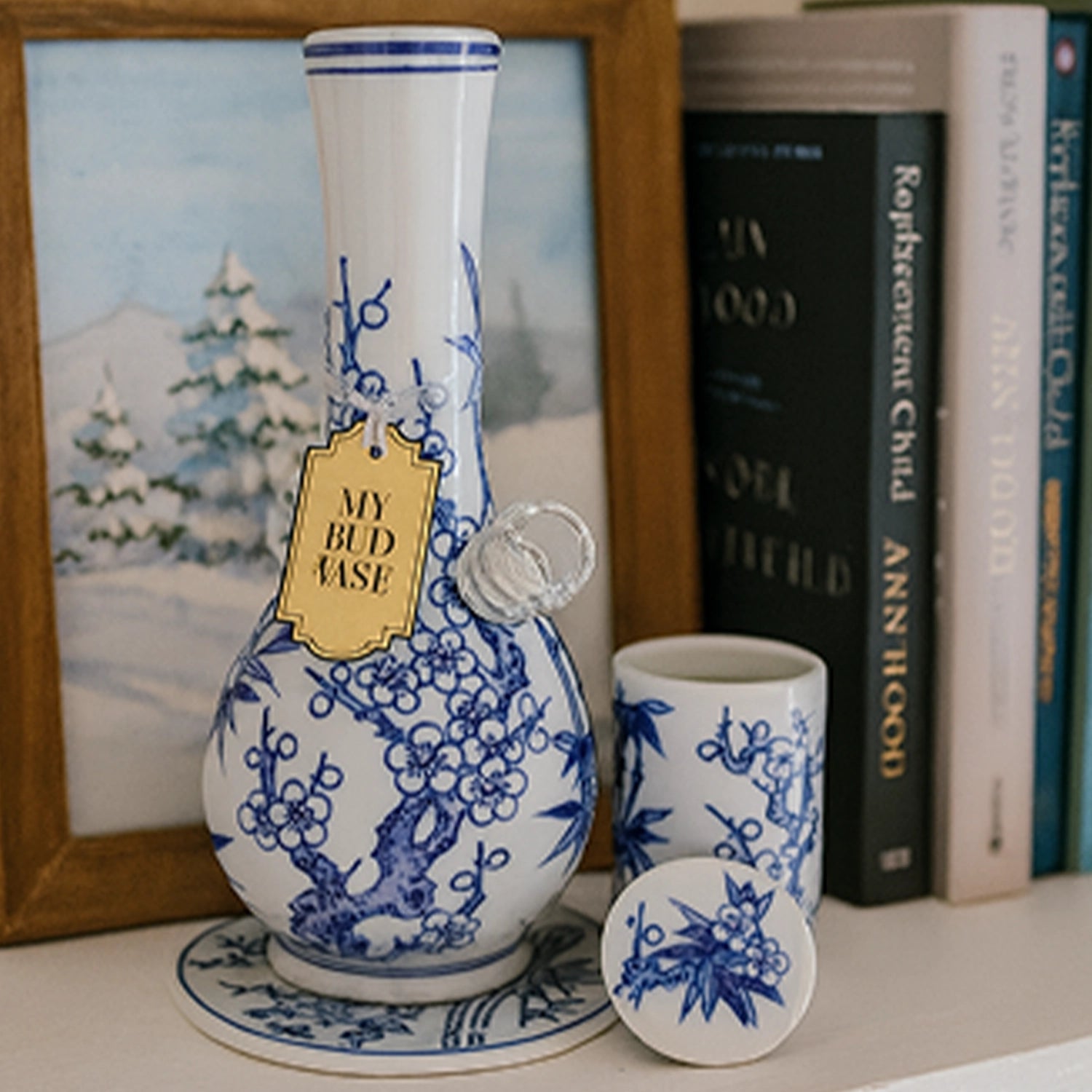My Bud Vase Luck Chinese Porcelain Vase Bong