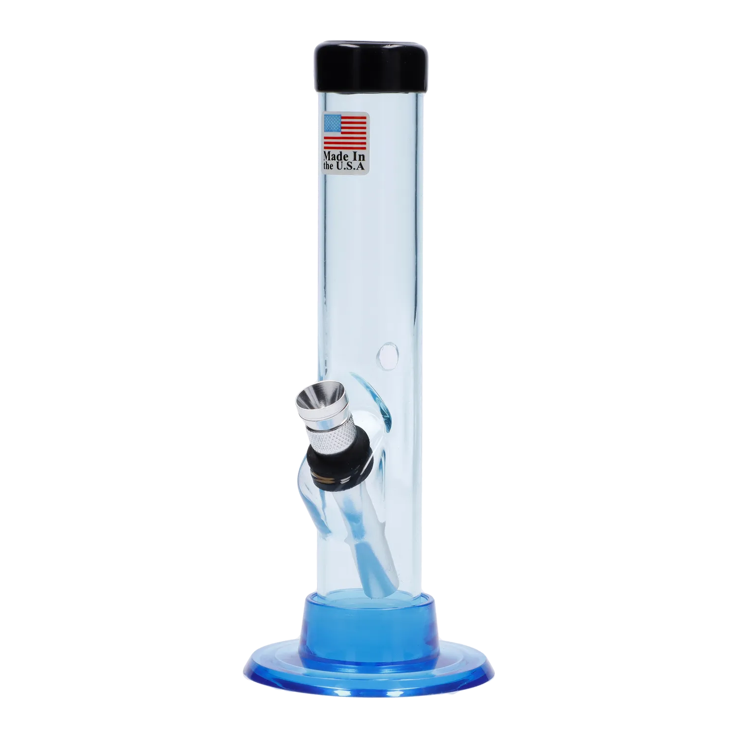JM Plastics Mini Matching Straight Tube with Carb Hole Acrylic Bong - 6 in.