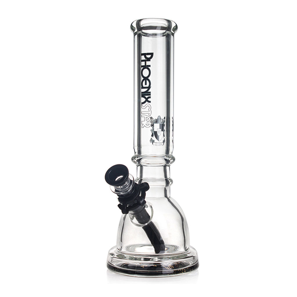 PHOENIX STAR 7mm glass 12 inches beaker bong with wide base female-14mm