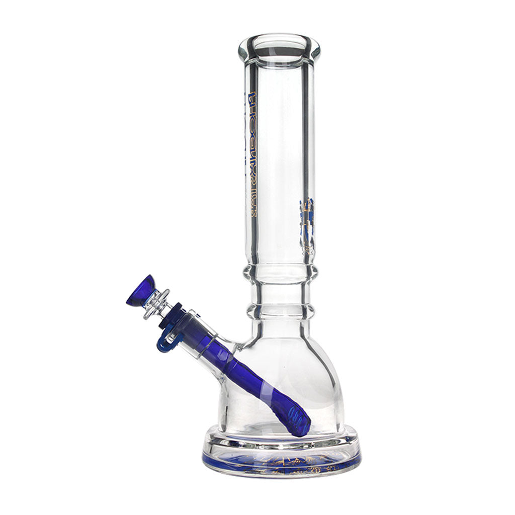 PHOENIX STAR 7mm glass 12 inches beaker bong with wide base female-14mm