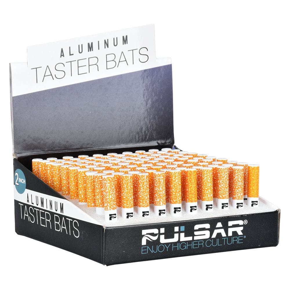 GC 100CT DISPLAY - Pulsar Metal Cigarette Taster Bat - 2"