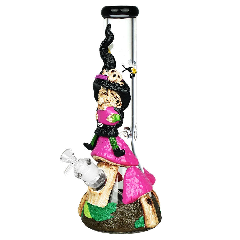 Witch Way 3D Painted Beaker Bong - 14" / 14mm