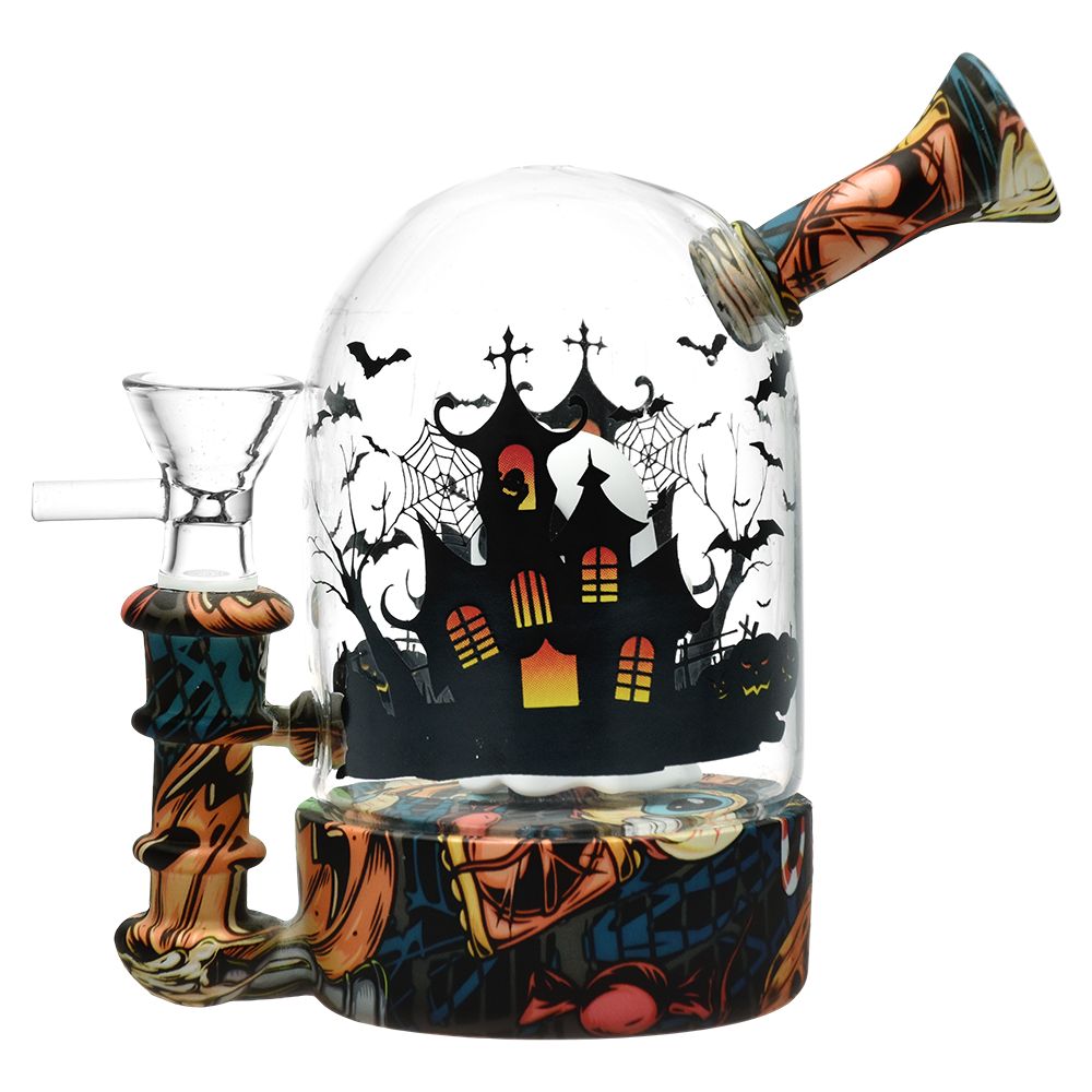 Haunted House Bell Jar Silicone & Glass Bong