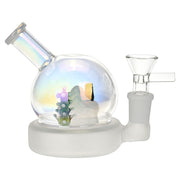 AFG Christmas House Globe Glass Bong - 3.75" / 14mm F