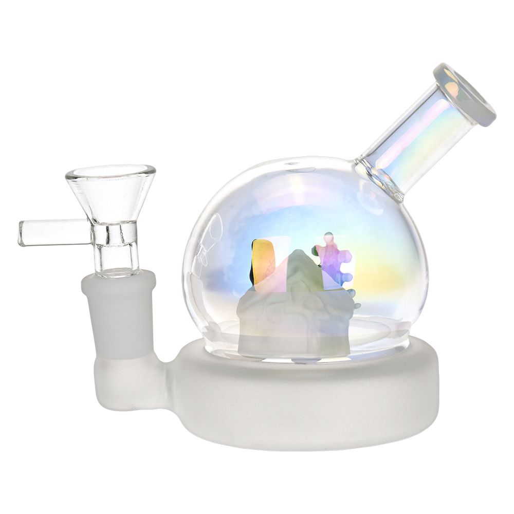 AFG Christmas House Globe Glass Bong - 3.75" / 14mm F