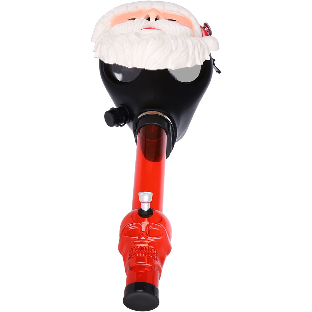 Pulsar Santa Gas Mask w/ Acyrlic Water Pipe - 10.25"