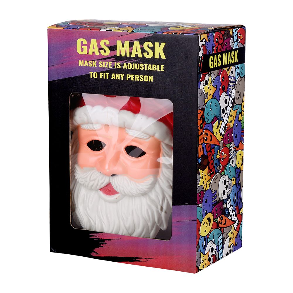 Pulsar Santa Gas Mask w/ Acyrlic Water Pipe - 10.25"