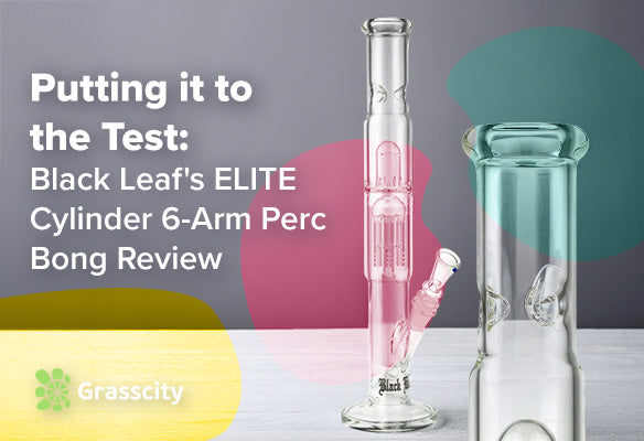 What is the Black Leaf ELITE Cylinder 6-arm Perc Ice Bong?