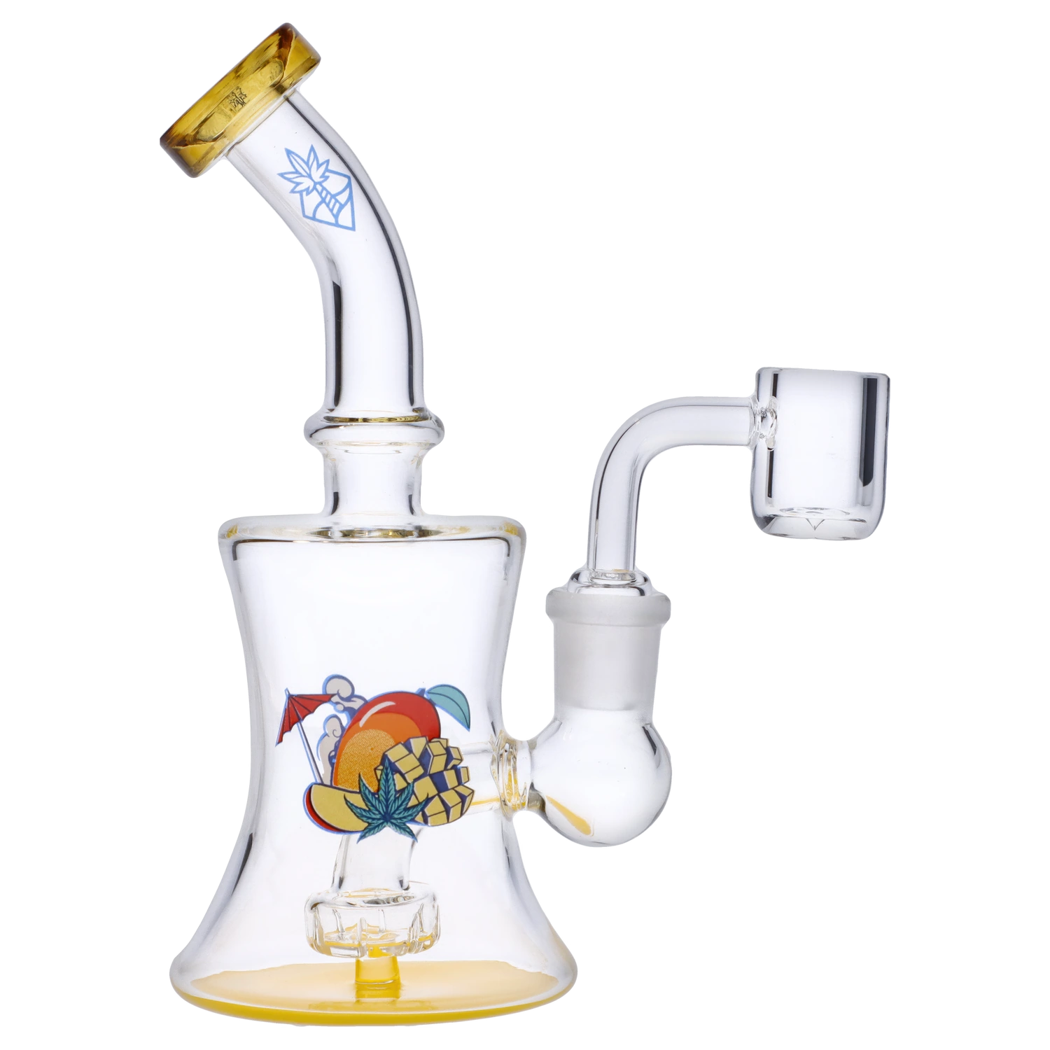 Cabana Cannabis Co. Ahoy Dab Rig Yellow - 6in