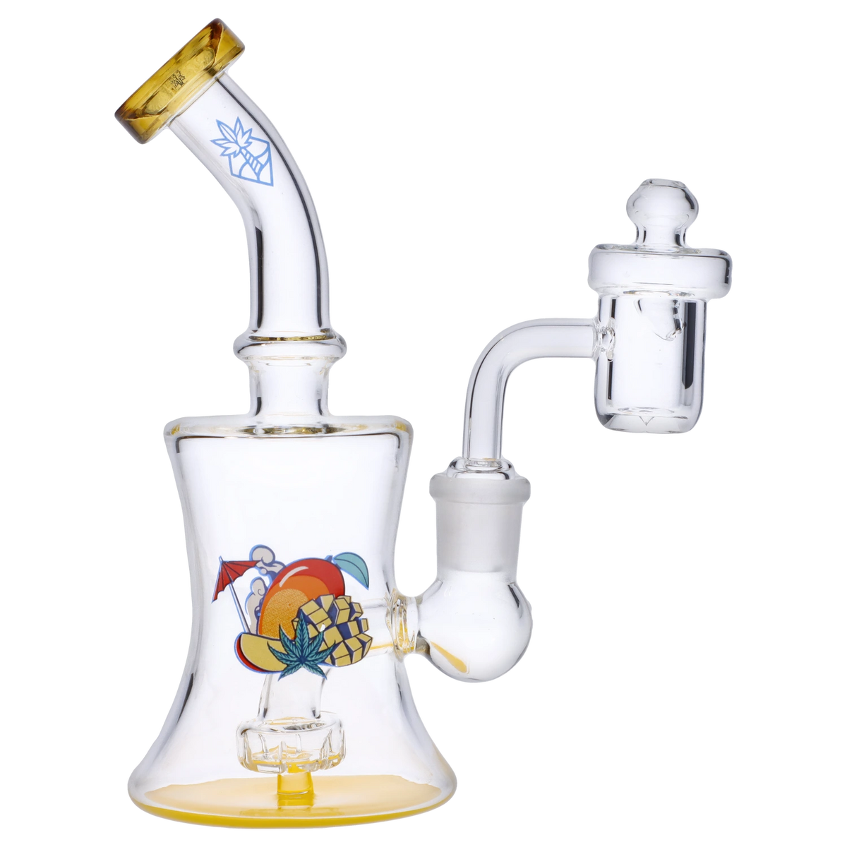 Hash Dab Rigs Cabana Cannabis Co. Ahoy Dab Rig Yellow - 6in – Grasscity