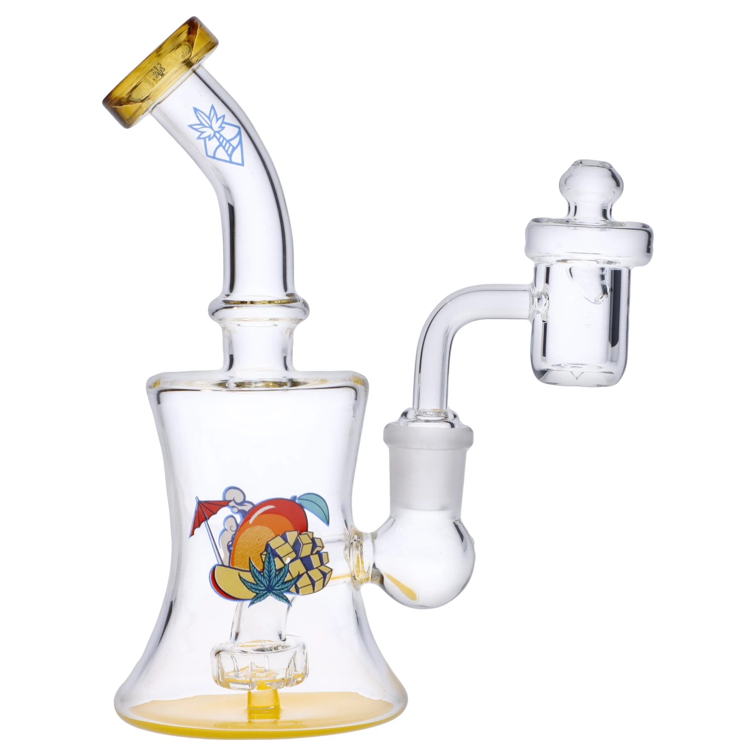 Cabana Cannabis Co. Ahoy Dab Rig Yellow - 6in