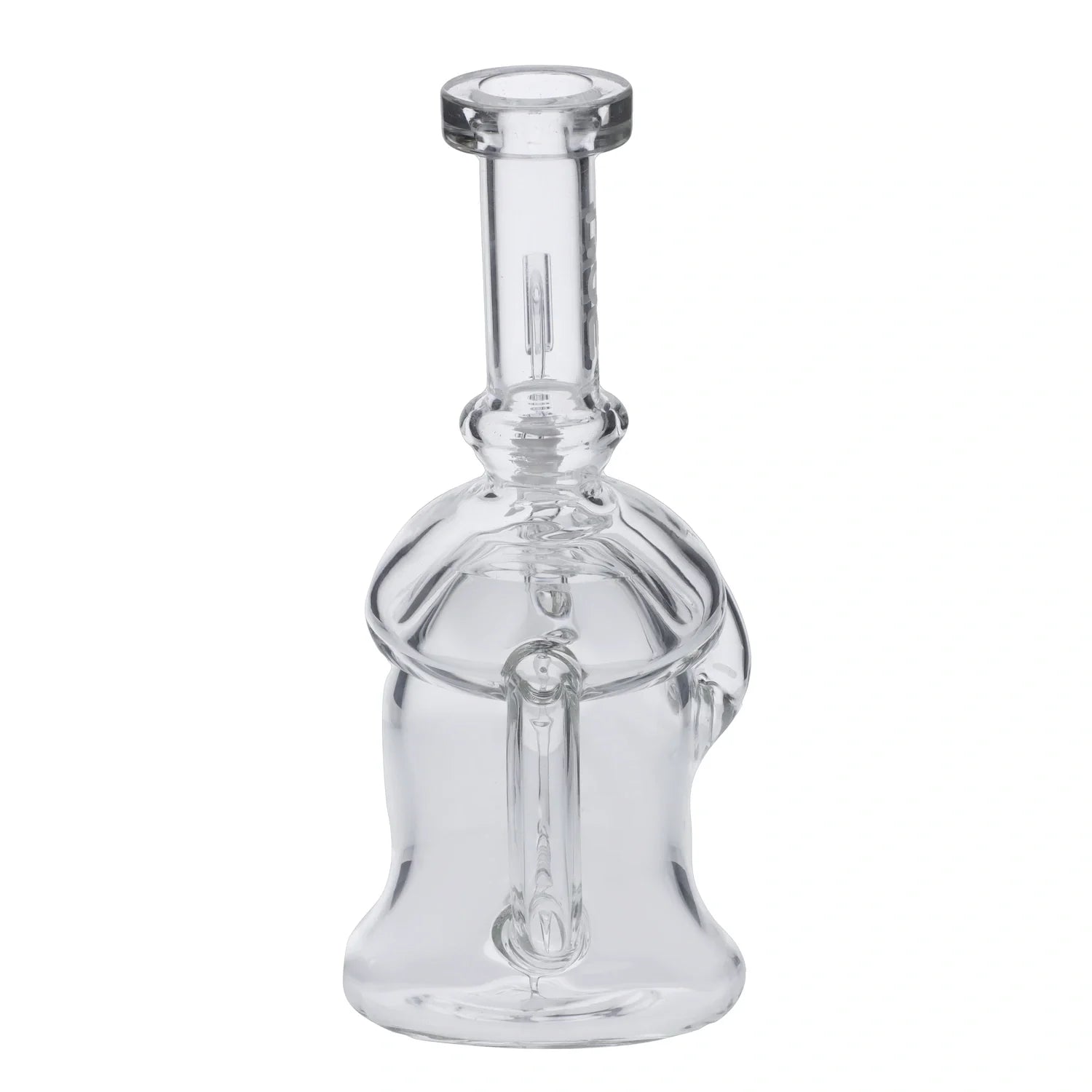 Hue - Mushroom Dab Rig Clear - 6.8"