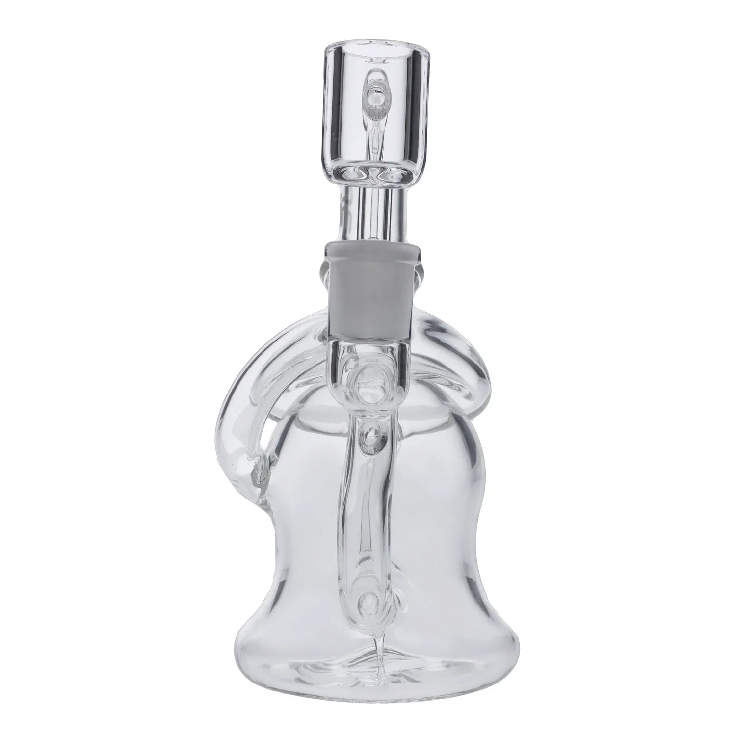 Hue - Mushroom Dab Rig Clear - 6.8"