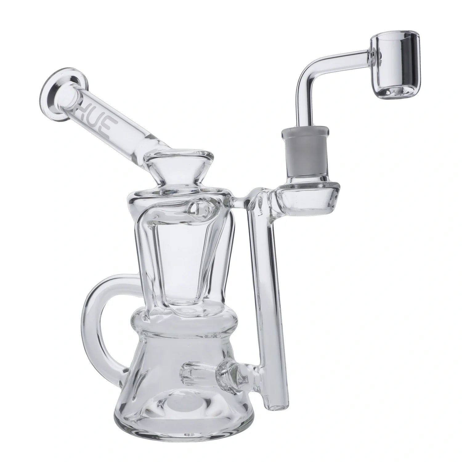 Hue - Hourglass Dab Rig Clear - 7.5"