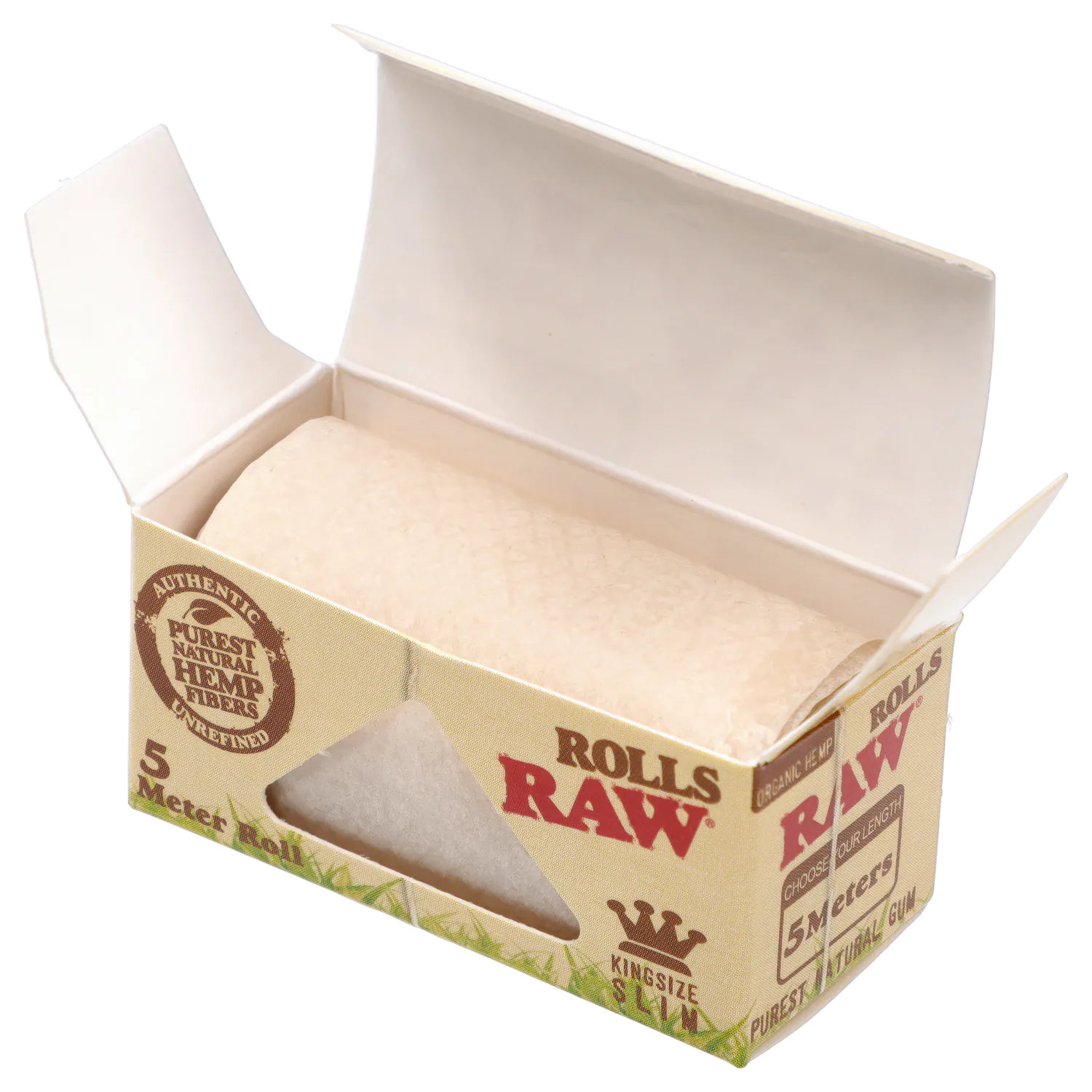 RAW - King Size Slim 5 Meter Paper Roll - Organic Hemp
