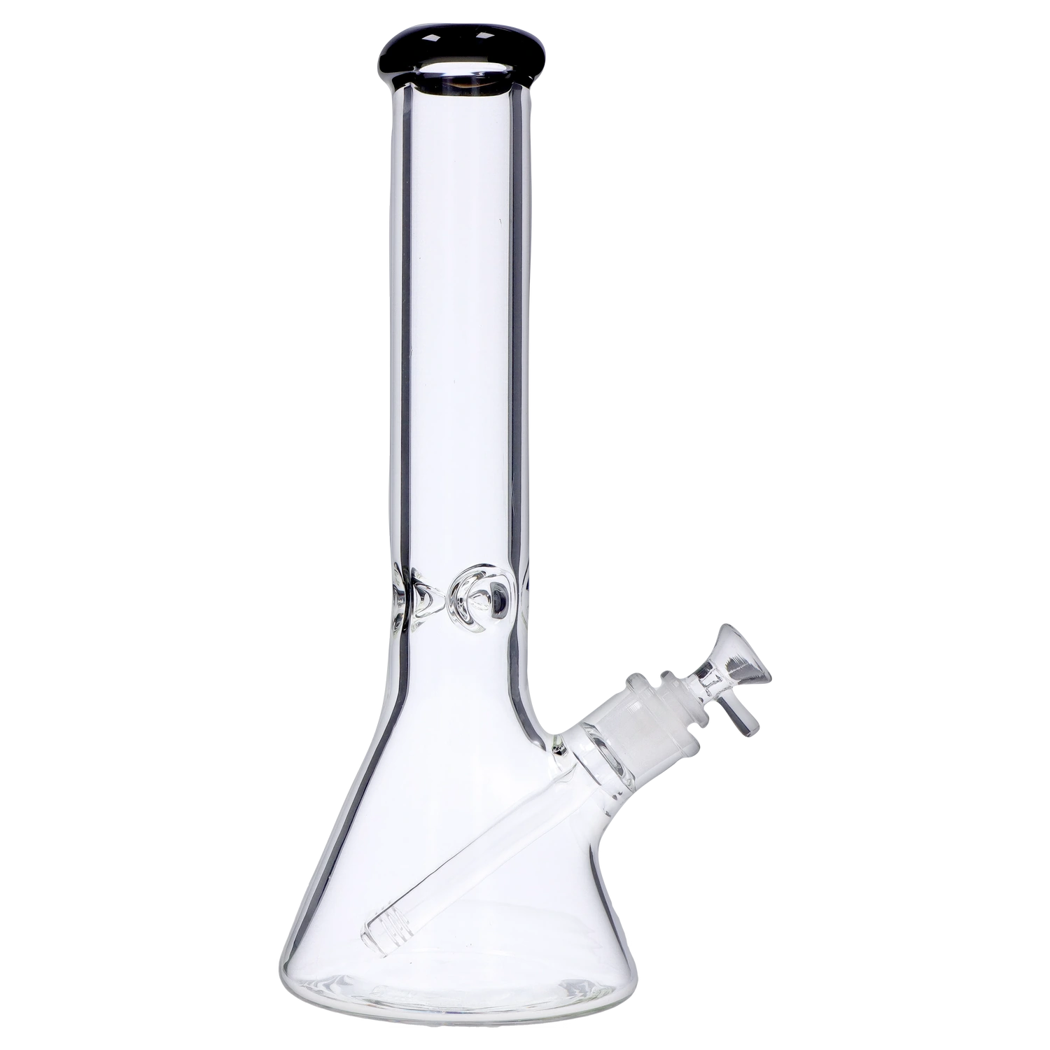 Beaker w/ Color Mouthpiece & Ice Pinch Bong  - 14 in.