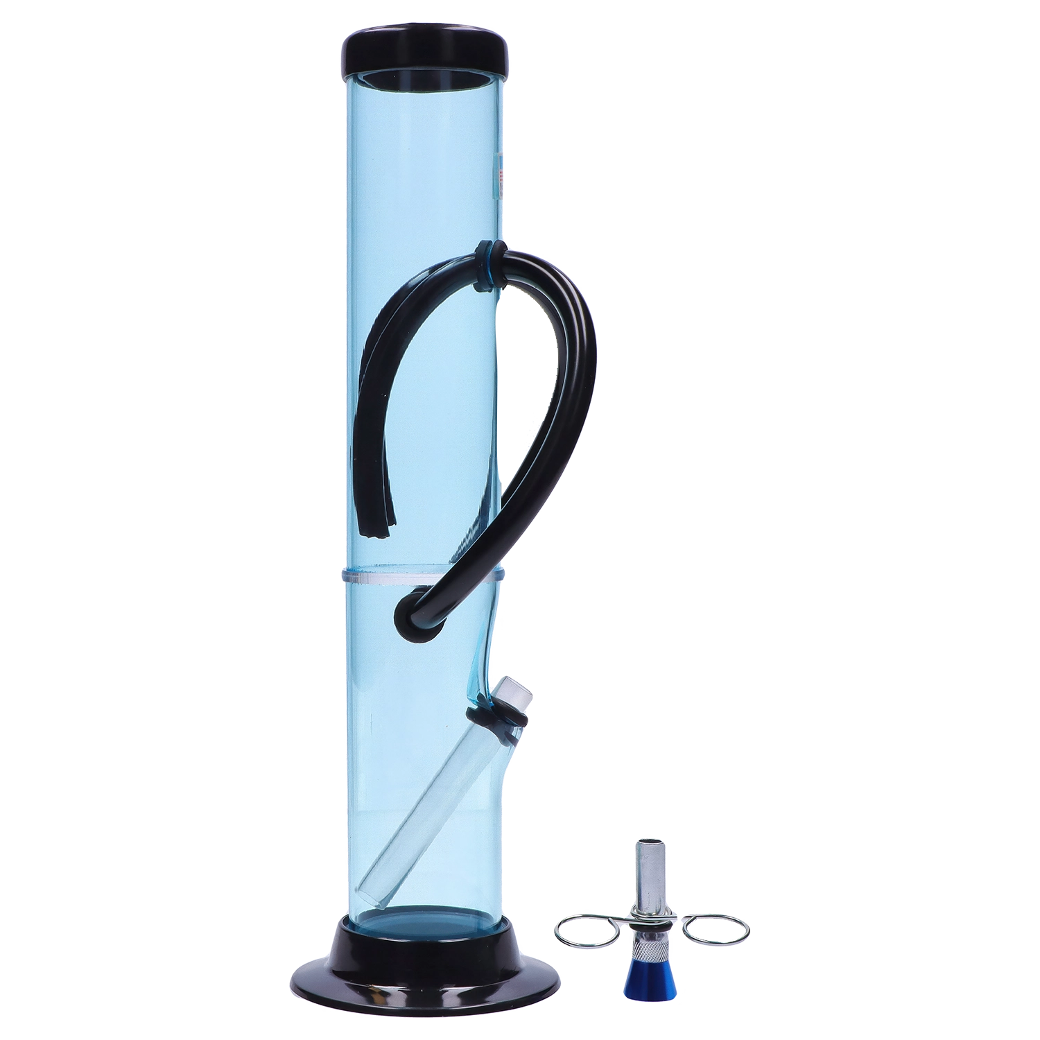 JM Plastics Dual Chamber with Pull Slide Acrylic Bong - 12 in.