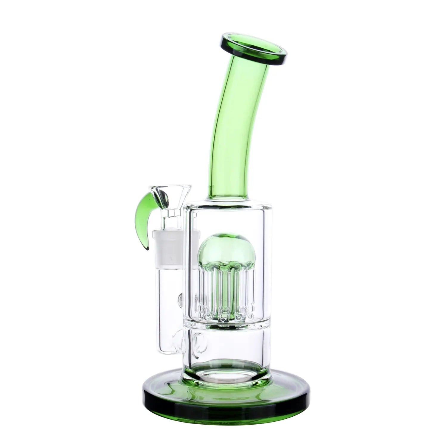 GC Bent Neck Color Tree Perc Bong - 8 in.