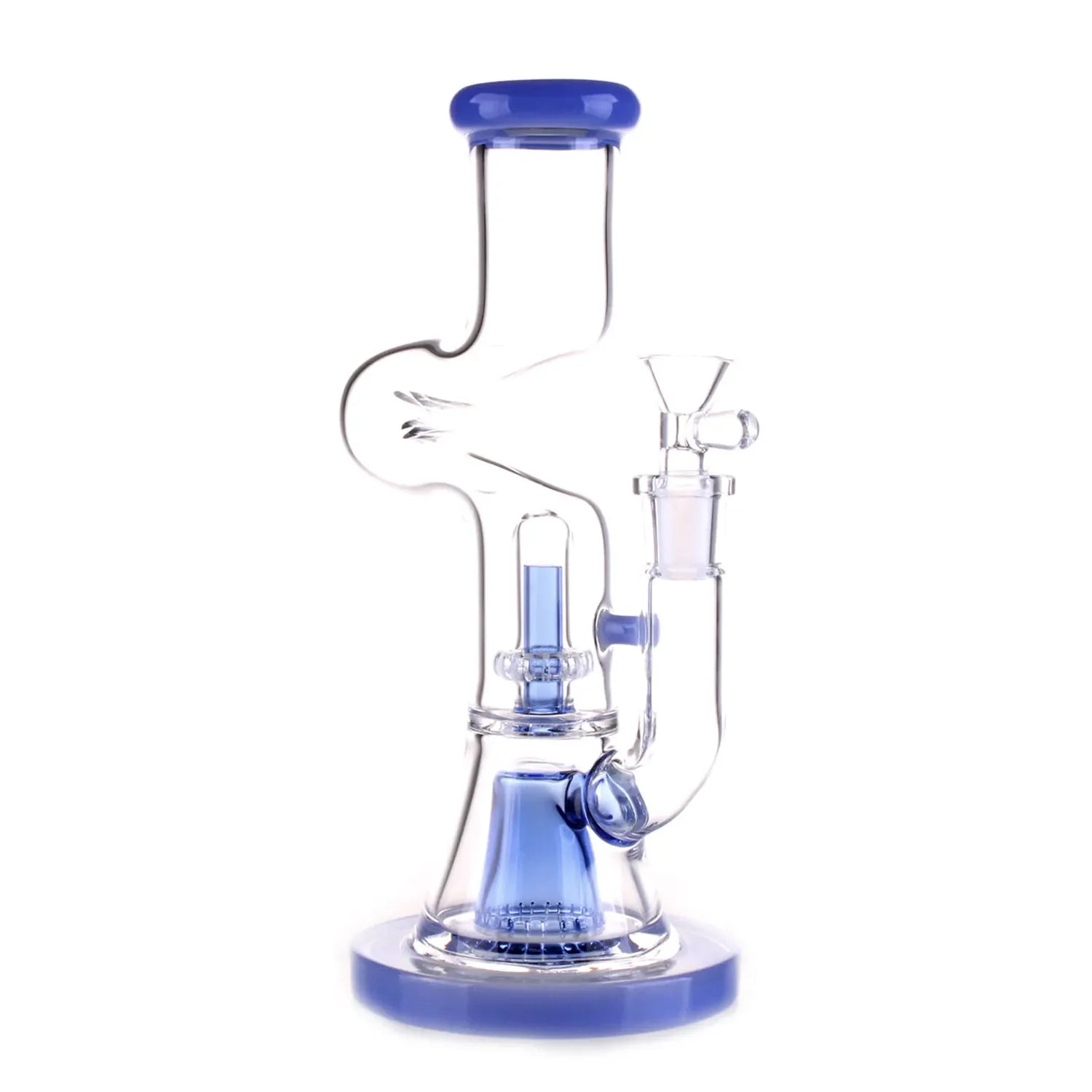 GC Zig Zag Dual Perc Bong - 9.2 in.
