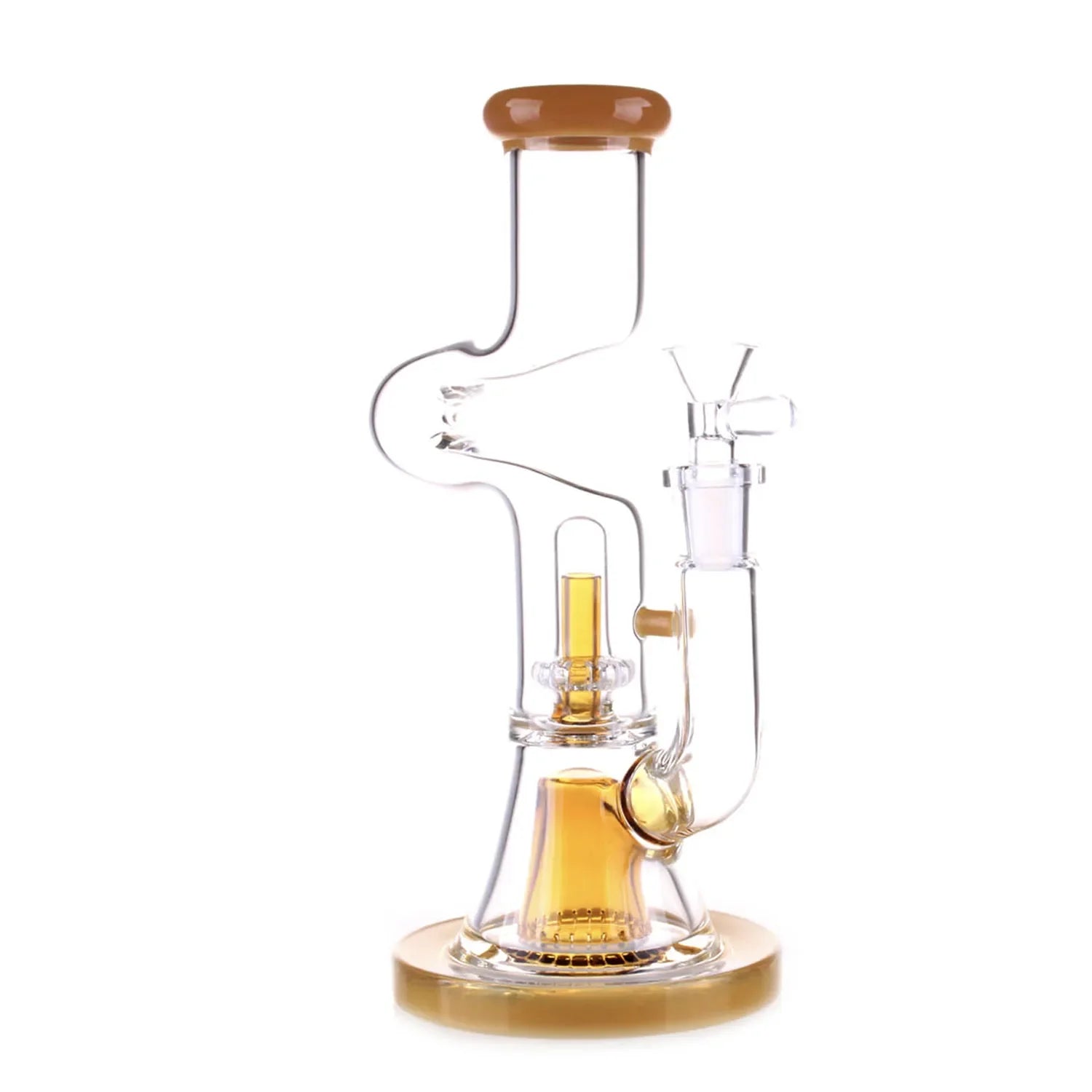 GC Zig Zag Dual Perc Bong - 9.2 in.