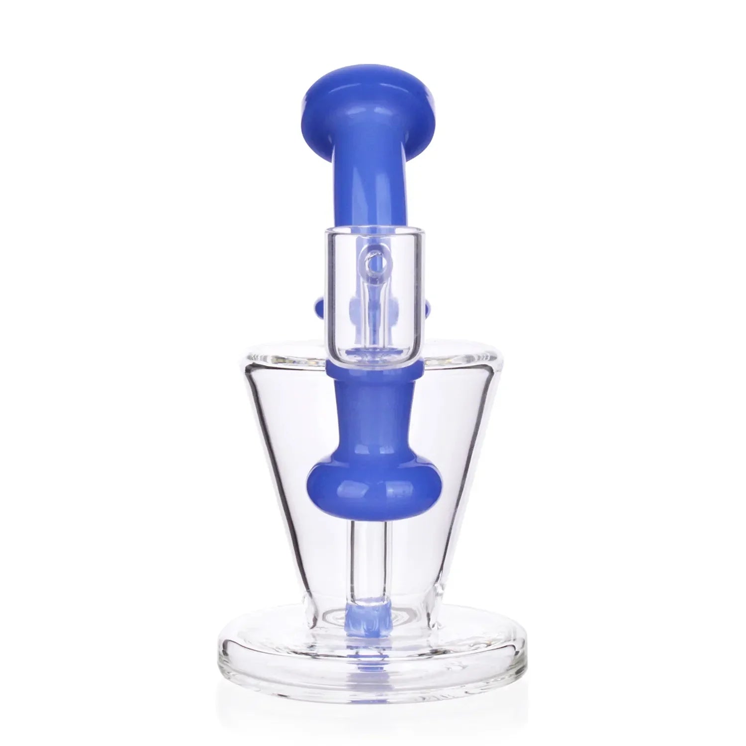 Valiant Bent Neck Diffused Dab Rig - 6 in. Blue