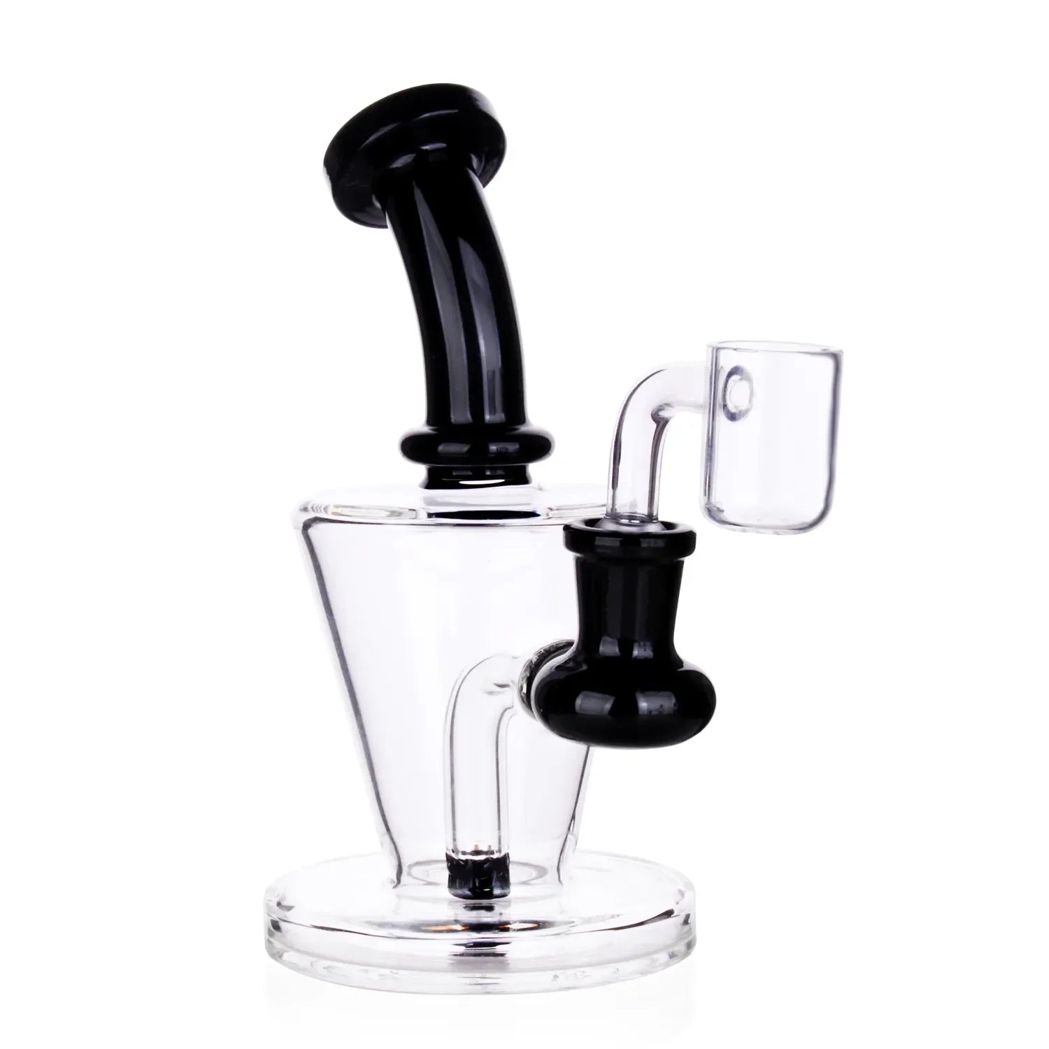 Valiant Bent Neck Diffused Dab Rig - 6 in. Black
