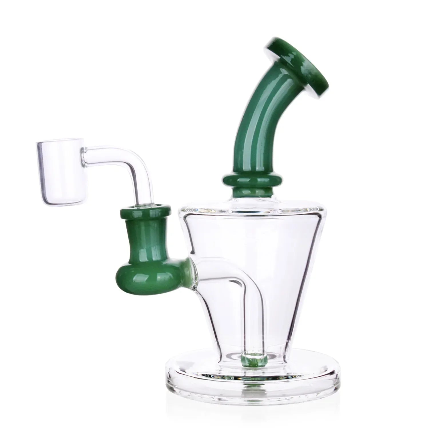 Valiant Bent Neck Diffused Dab Rig - 6 in. Blue