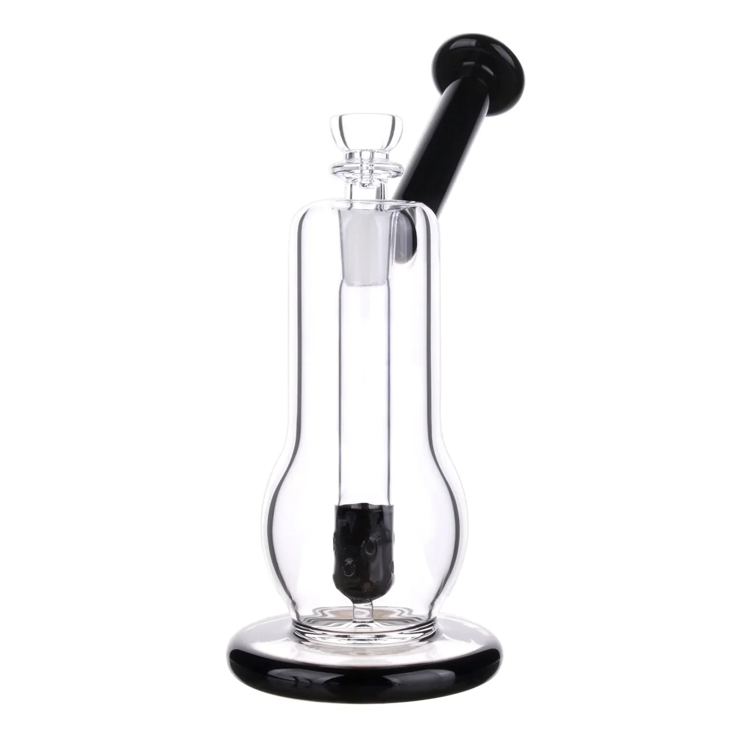 GC Curvy Diffused Bubbler Bong - 8 in.