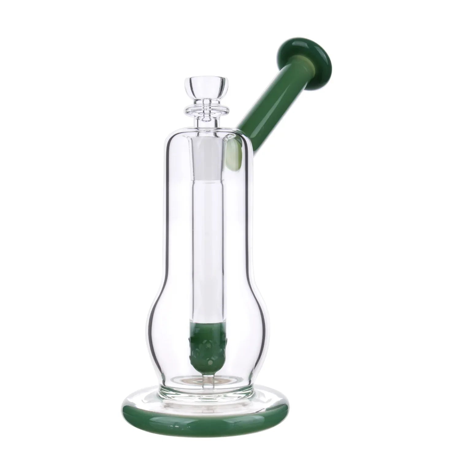 GC Curvy Diffused Bubbler Bong - 8 in.