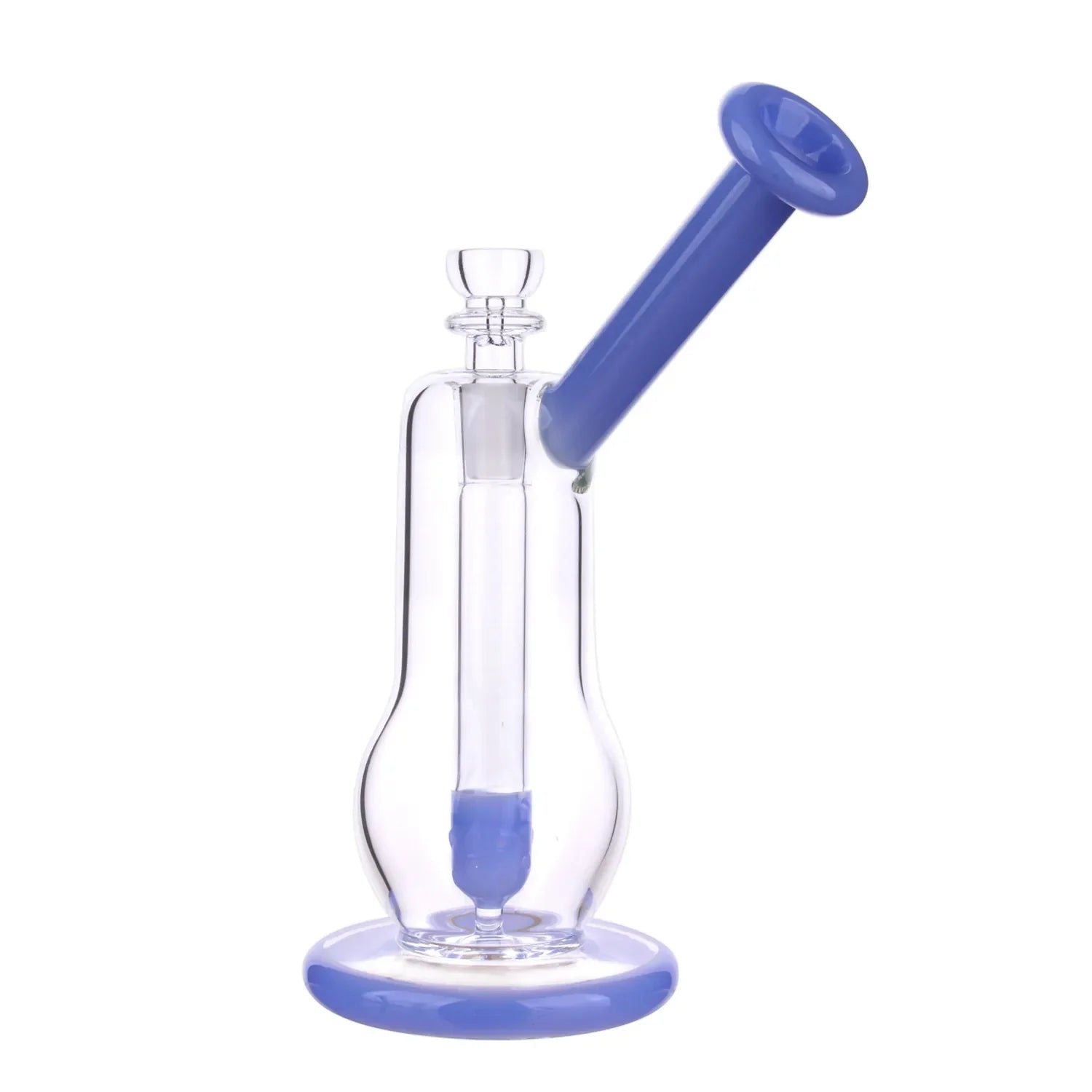 GC Curvy Diffused Bubbler Bong - 8 in.