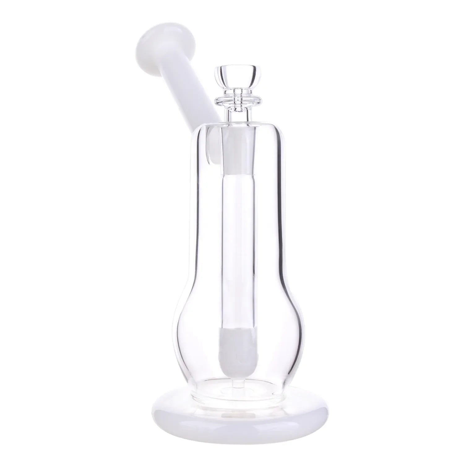 GC Curvy Diffused Bubbler Bong - 8 in.