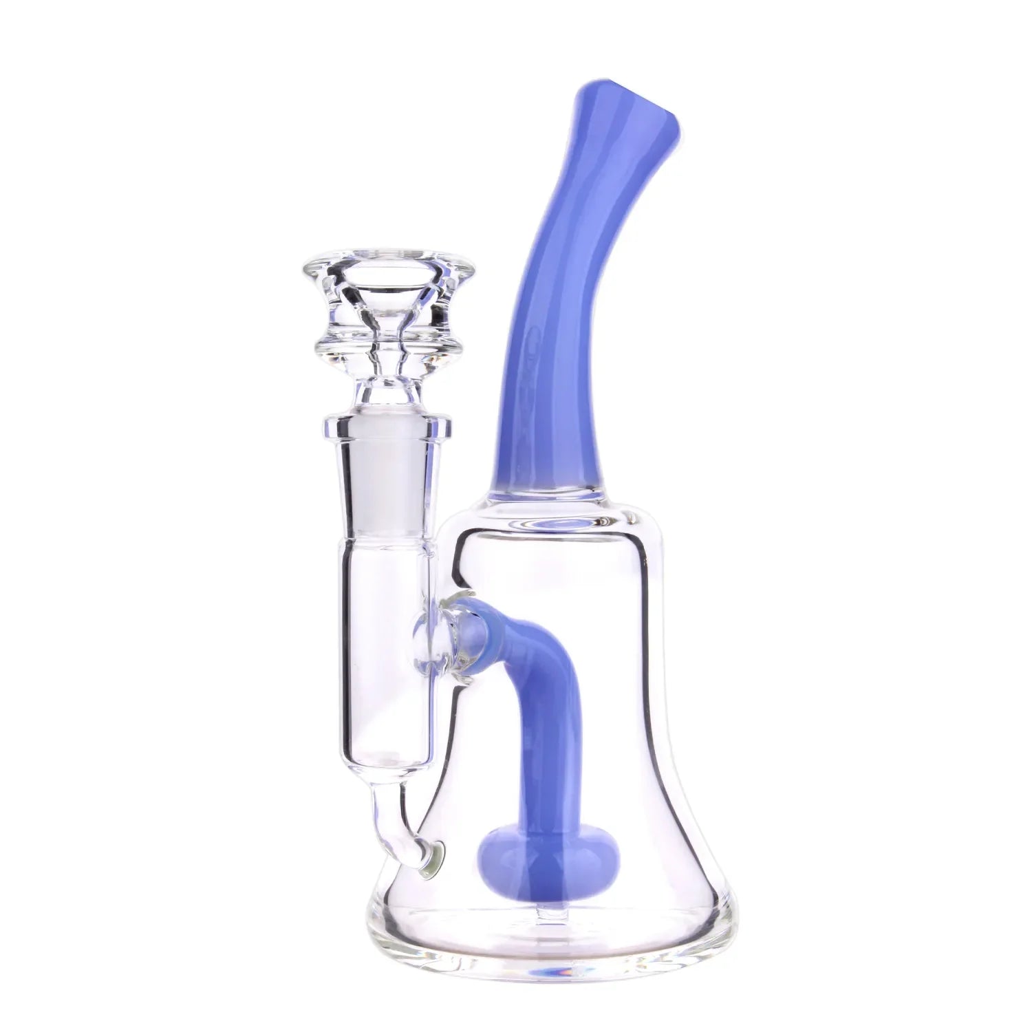 GC Color Bent Neck & Perc Bell Bong - 6.8 in.